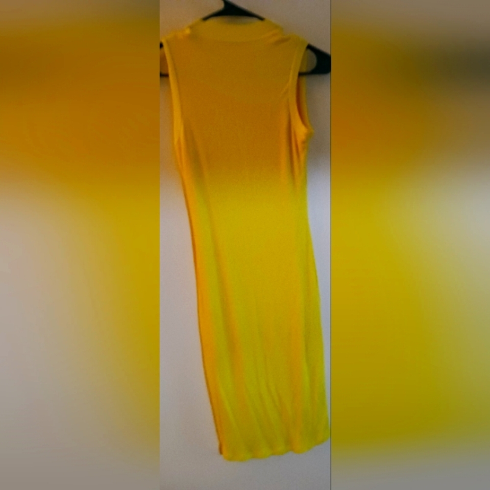 Black Beard brand yellow midi dress
